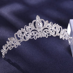 Baroque Crown And Tiara Golden Crystal Bride Wedding Queen Crowns