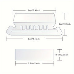 50pcs Blank Lever Arch File Plastic Index Tab Blank Paper Label Sort File PVC