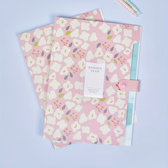 A4 Broken Flower Series 5 Grid Folder Student Test Paper Office Storage