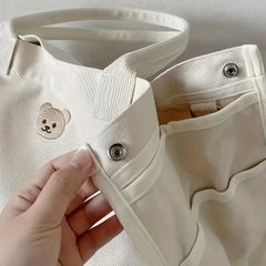 Large Capacity Canvas Diaper Bag Cartoon Baby Stroller Nappy Mommy Bag