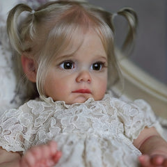 22 Inch Reborn Baby Doll Realistic Full Body Soft Vinyl Simulation Toy