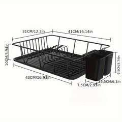Kitchen Sink Countertop Drain Bowl Rack Dish Storage Rack