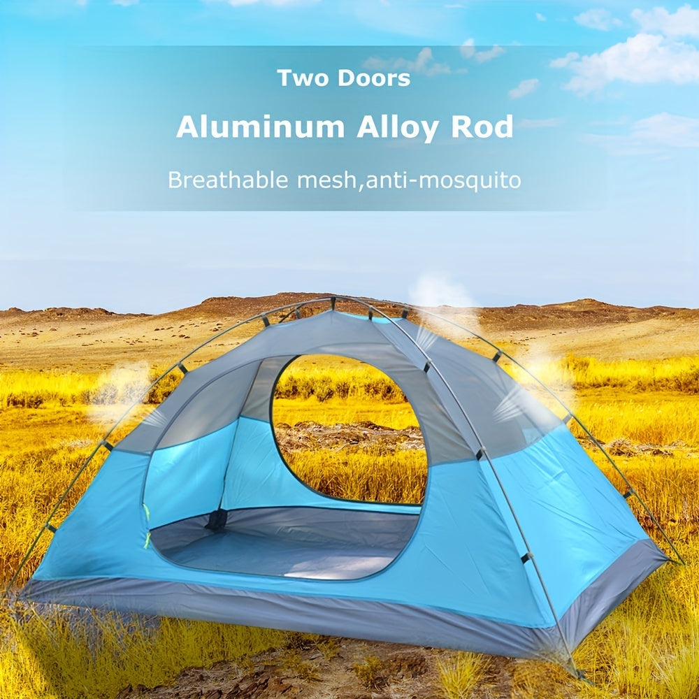 Rainproof Aluminum Pole Tent for 3-4 People