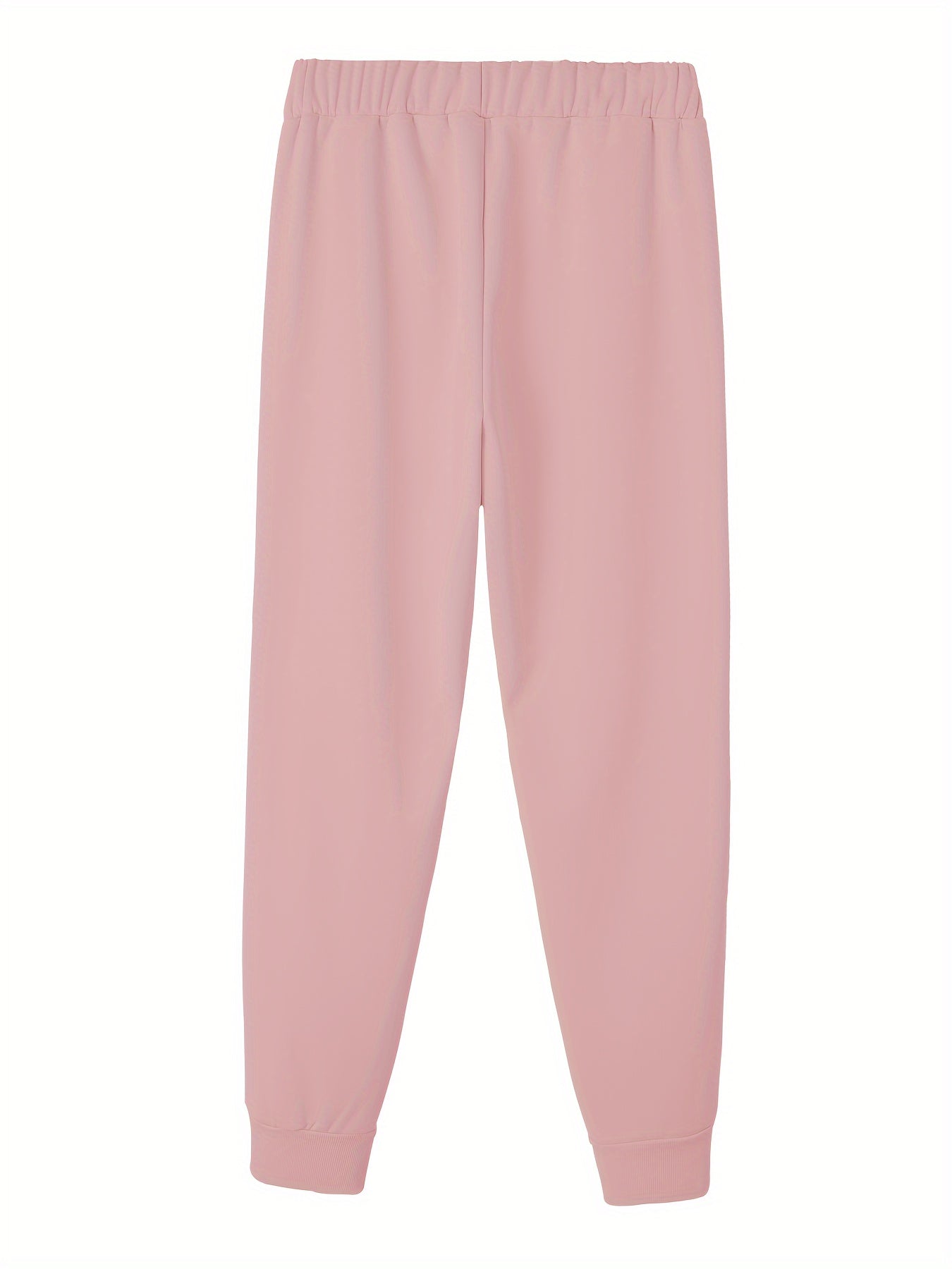 Women's Heart Print Fleece Sporty Pants Plus Size