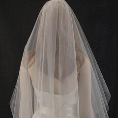 Bridal Wedding Veil Hair Accessory Flowing Single Layer Prom Formal Gift