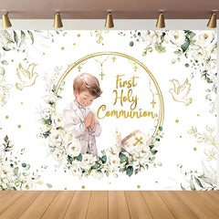 Vinyl Baptism Backdrop Portrait Photography