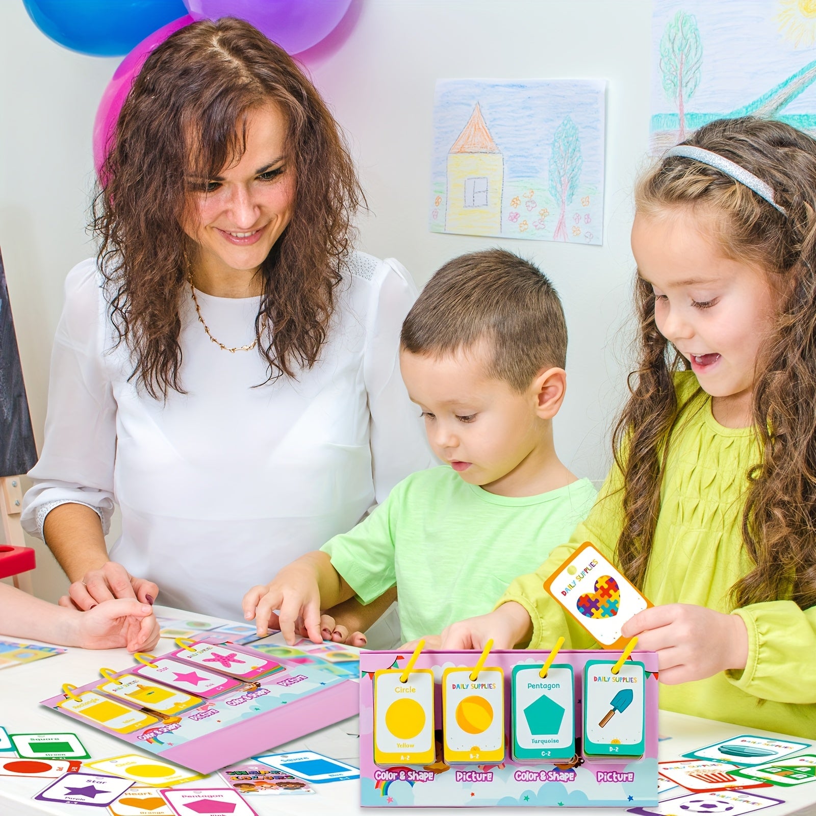 NeslGenc Learning Flashcards Set for 3-6 Year Olds