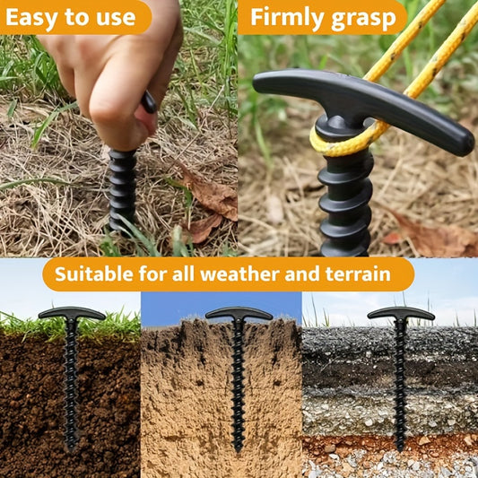 20pcs Tent Screw Nails Stakes for Camping