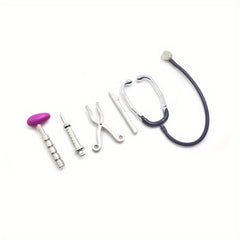 1:12 Mini Stethoscope Dollhouse Medical Appliance Model Earpiece Simulation