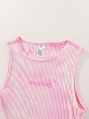 Girls' Tie Dye Sleeveless Bodycon Dress for Party