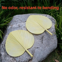 Retro Cattail Leaf Handheld Fan Old Fashioned Summer Portable Bamboo Fan