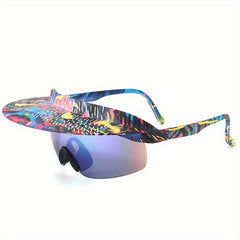 Large Frame Cycling Sunglasses For Men UV resistant Sports Tourism Glasses