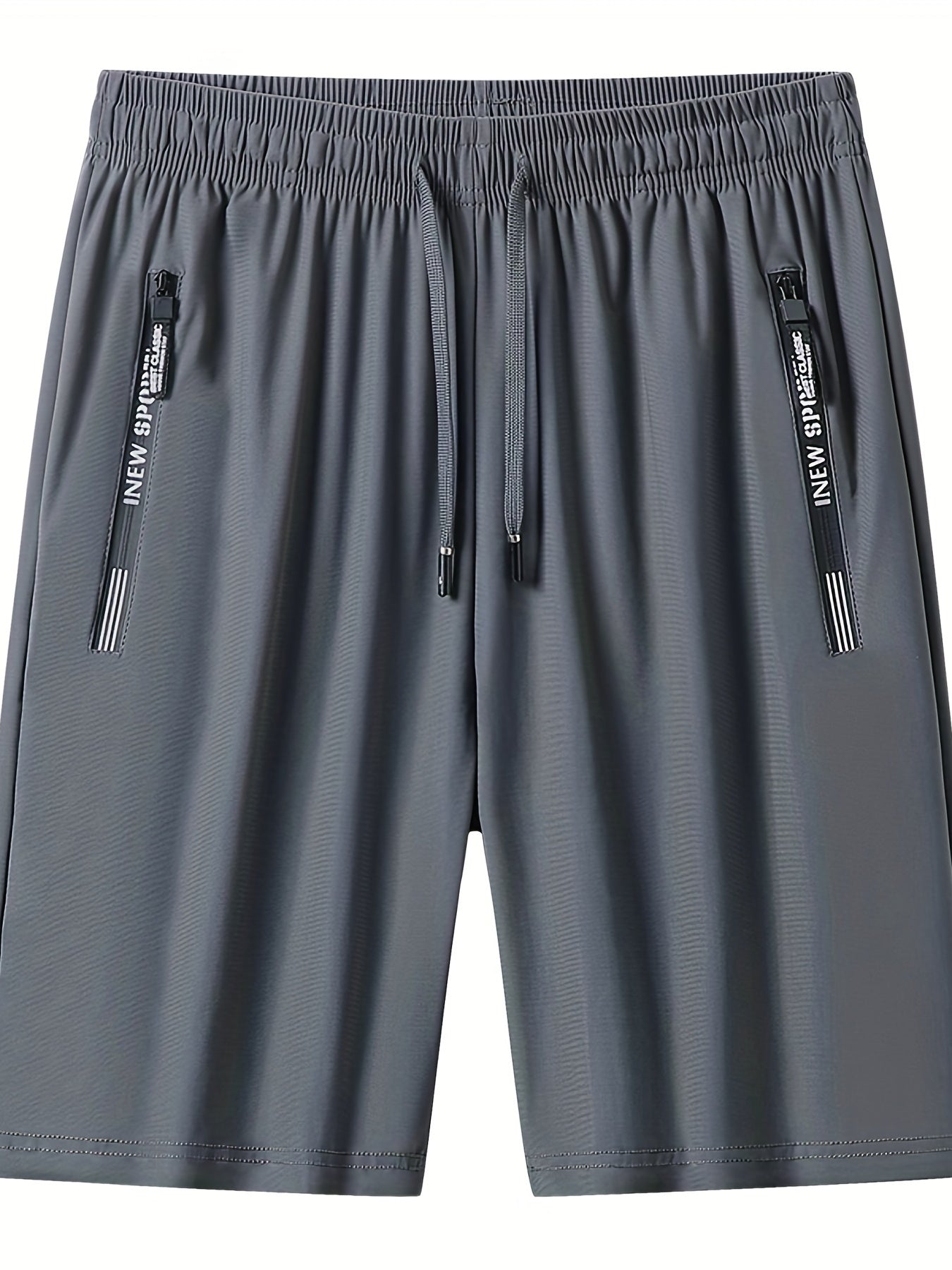 Men's Active High Stretch Breathable Shorts With Zipper Pockets