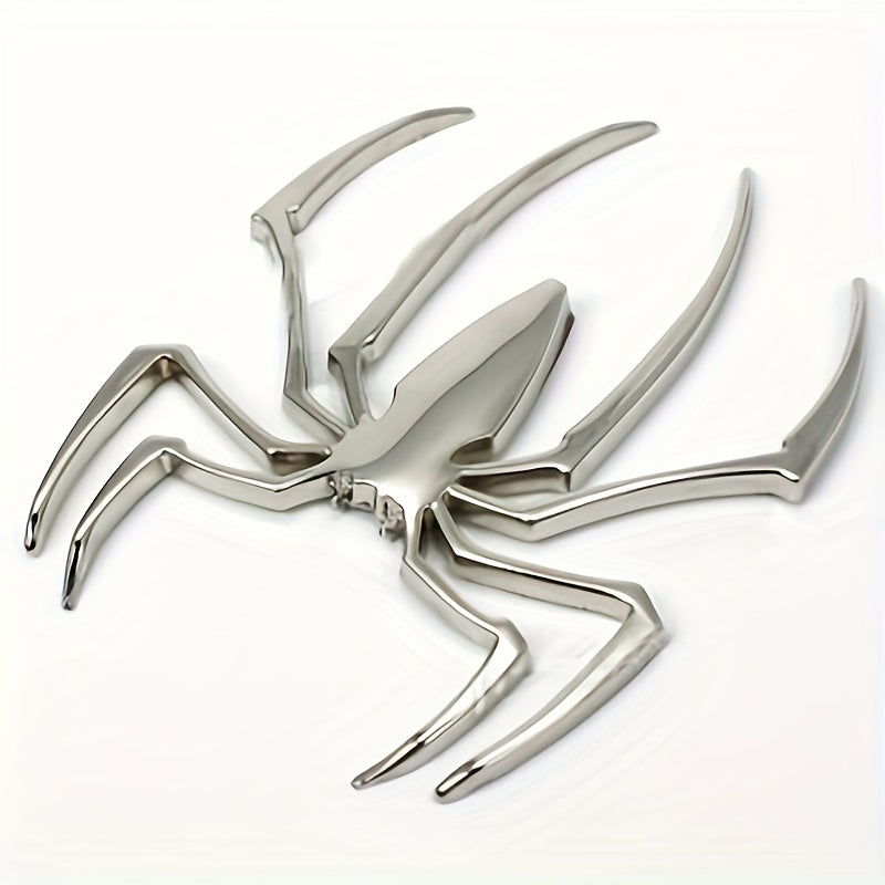Spider Car Metal Sticker 3D Stereo Body Side Tail Motorcycle Flower