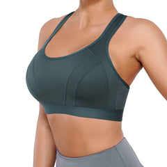 Cut Out Wireless Sports Bra Comfy & Breathable Workout Bra