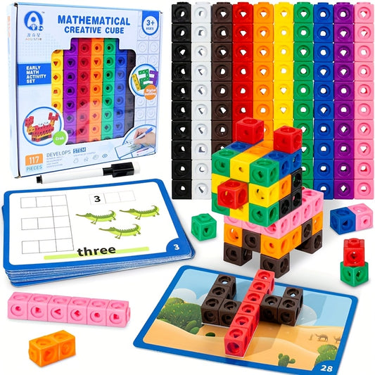 Mathematical Cube Building Blocks Counting Toys