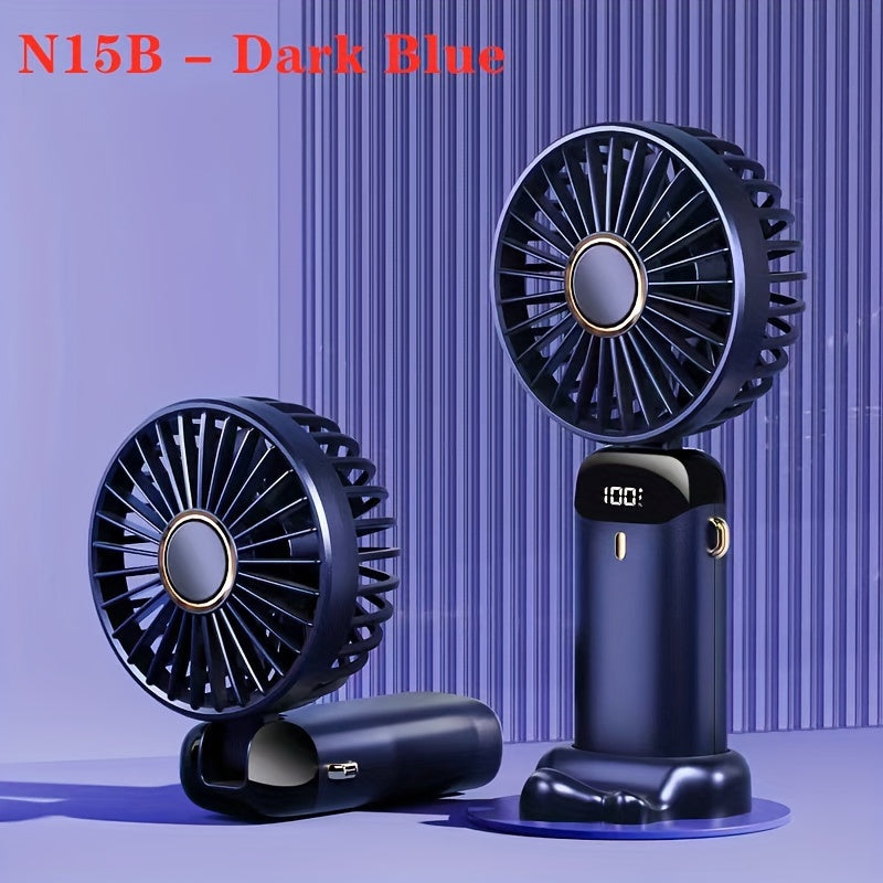 Mini Bear Fan Rechargeable 3 Modes USB Charging Multicolor Portable