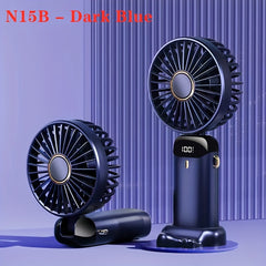 Mini Bear Fan Rechargeable 3 Modes USB Charging Multicolor Portable