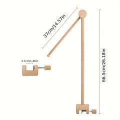 Adjustable Wooden Rotating Kids Bed Frame Khaki 18M Kids Bed Accessory