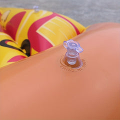 Yellow Pizza Triangle Shape Inflatable Swim Float