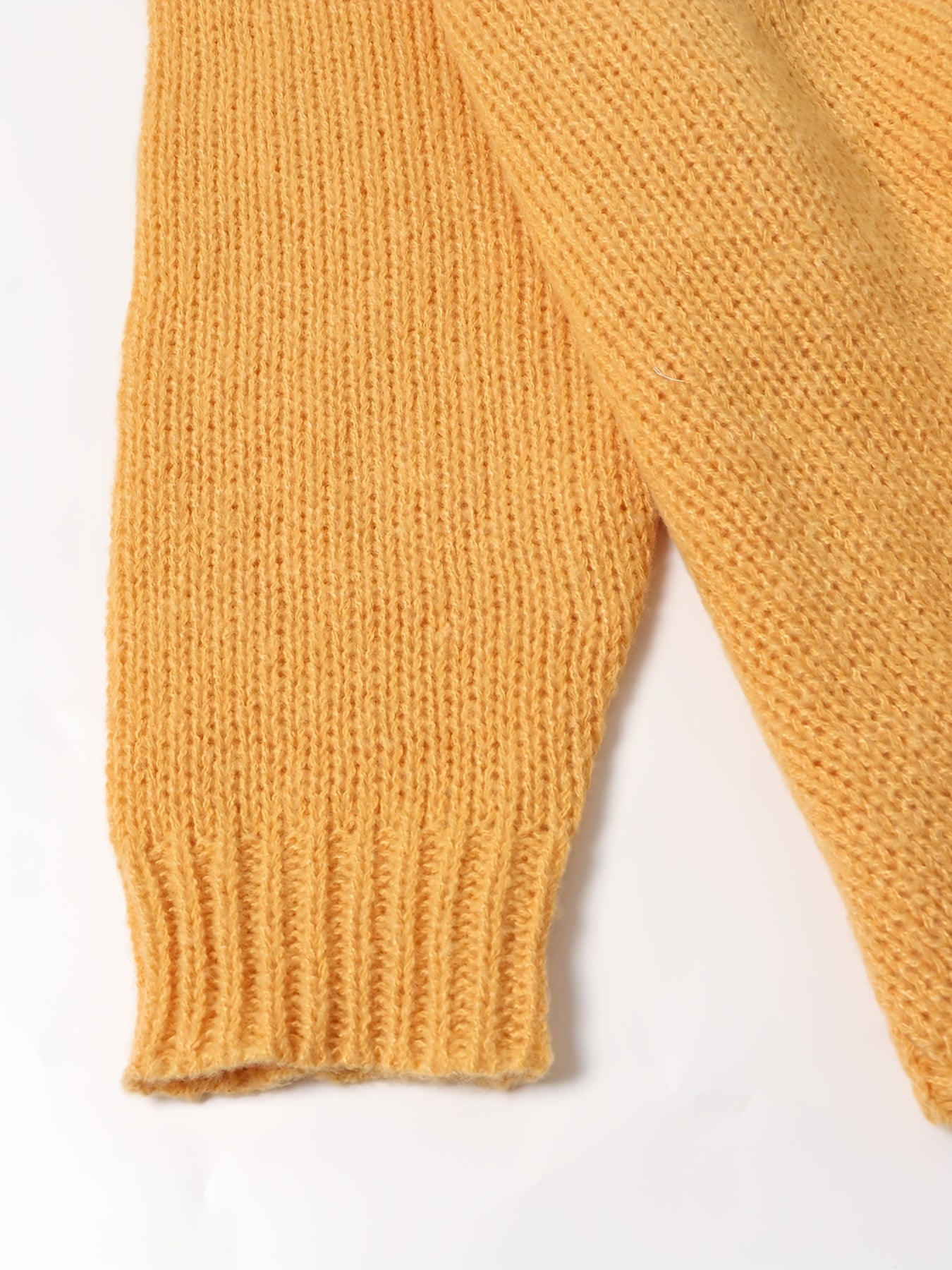  Solid Long Sleeve Crew Neck Sweater