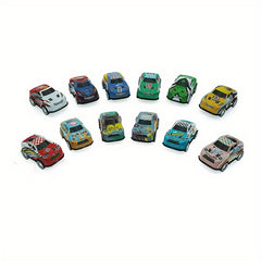 4pcs Mini Pull Back Cars Plastic Car Toy Set For Kids Birthday Party