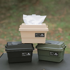 Outdoor Storage Box Portable Napkin Paper Tissue Storage Case
