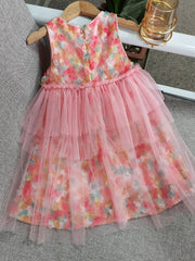 Girls Cute Flower Sleeveless Dress for Summer