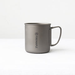 Titanium Portable Folding Single Layer Cup for Camping Lightweight Tea Cup