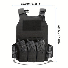 Men's Tactical Vest Quick Release Waterproof Nylon for Mountaineering
