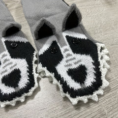 Wolf Socks Comfy & Warm Mid Tube Women Stockings Hosiery
