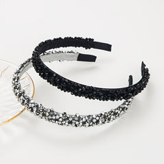 Crystal Beads Headbands Bling Rhinestone Hairband Hair Hoop Band