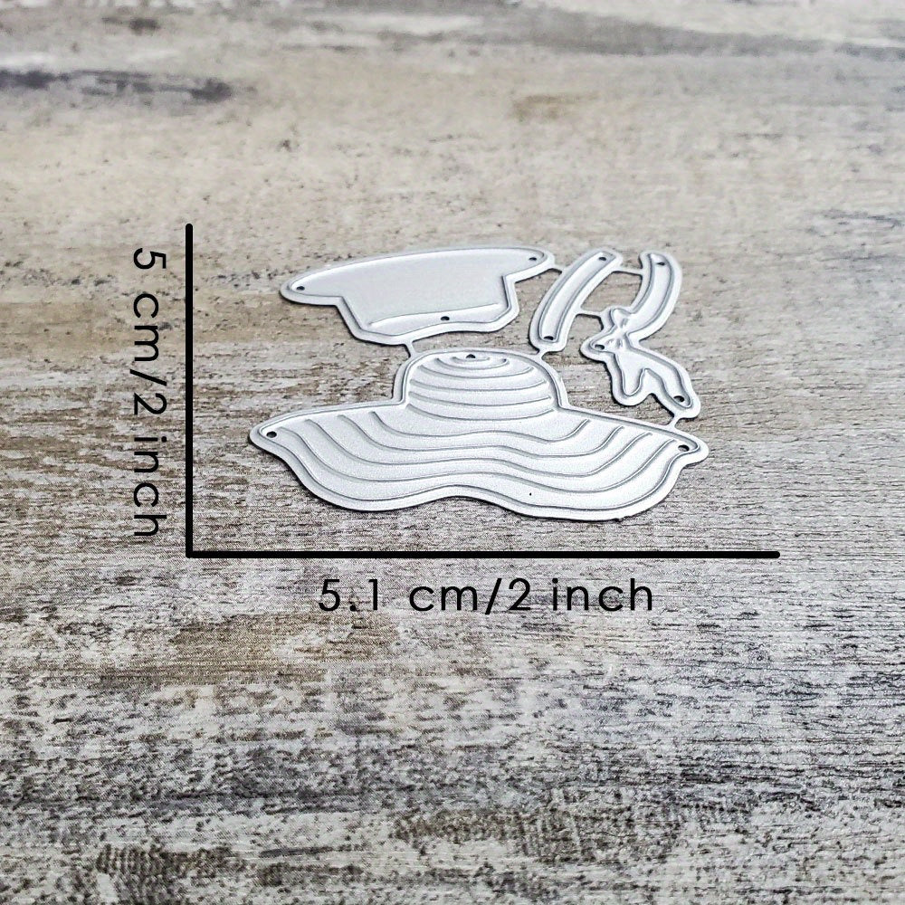 Catlove Summer Travel Hat Metal Cutting Dies DIY Craft