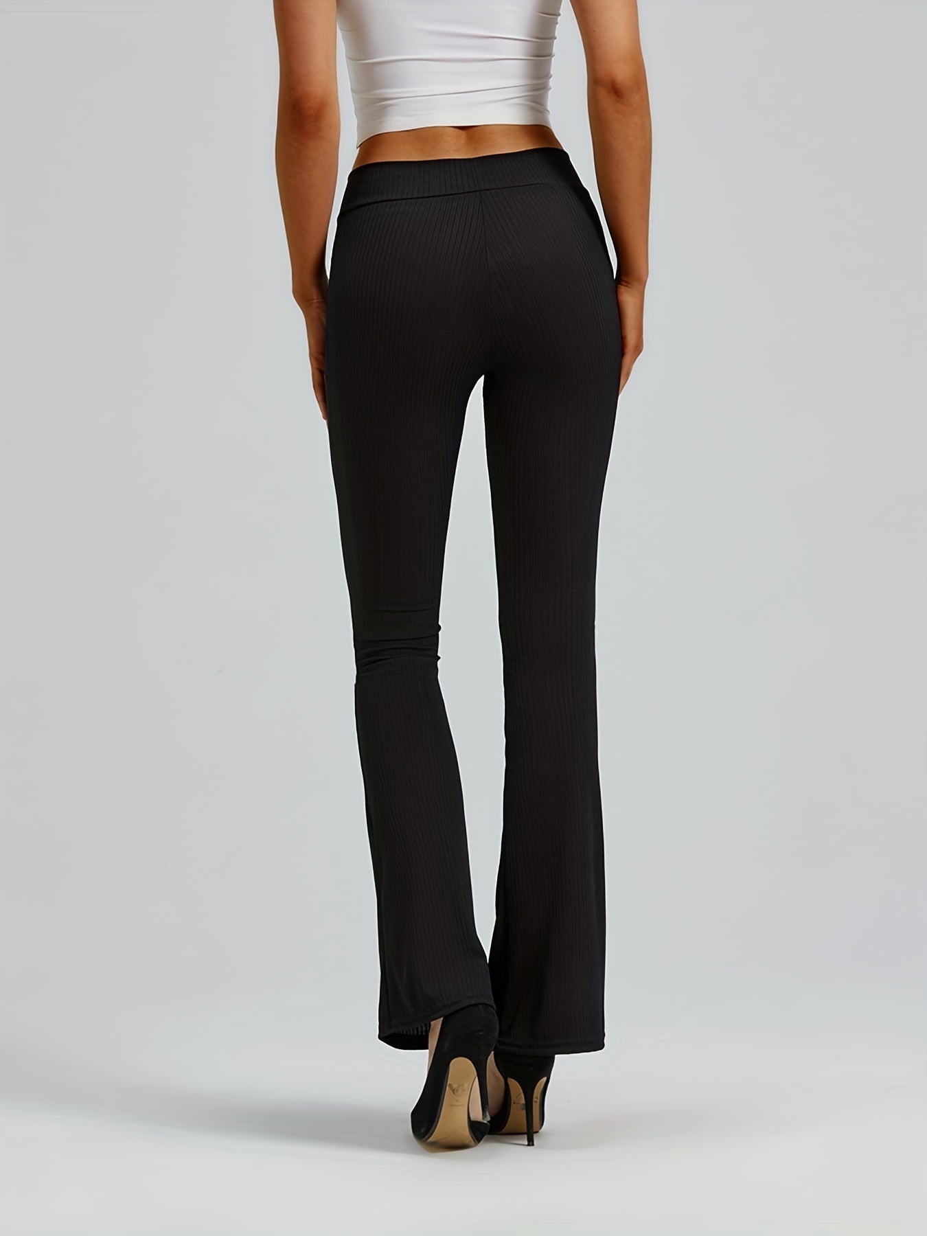 Women's High Waist Flared Leggings for Yoga Workout