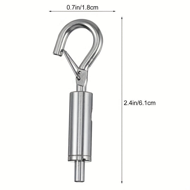 2pcs Stainless Steel Spring Buckles Adjustable Curtain Wire Buckles