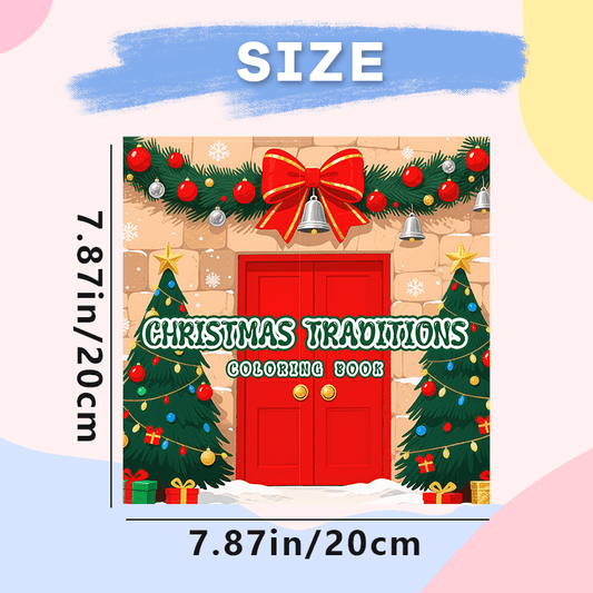 Christmas Adult Coloring Book Santa & Christmas Tree Designs