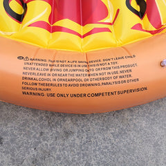 Yellow Pizza Triangle Shape Inflatable Swim Float