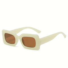 Y2K Rectangle Frame Sunglasses for Women Men Jelly Party Glasses UV400