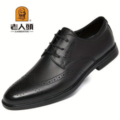 LAORENTOU Men's Brogue Lace Up Dress Shoes