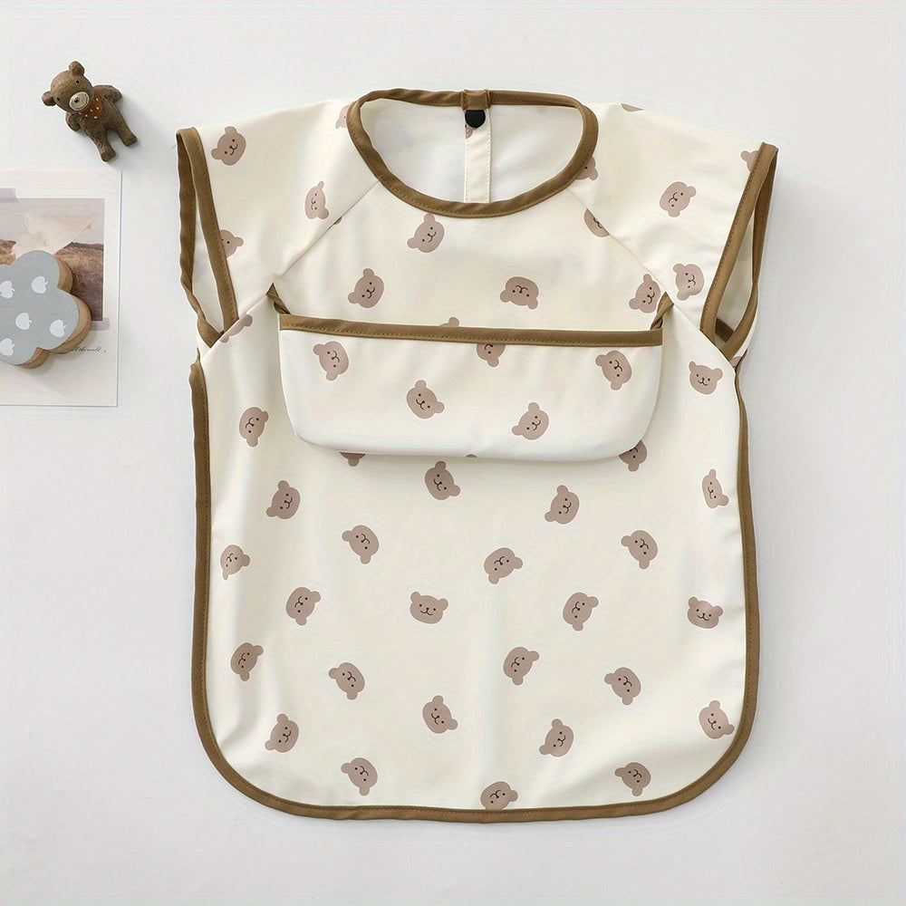 Waterproof Baby Bib with Pocket Soft Anti Dirty Feeding Bib