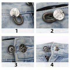5pcs Button Extenders for Pants and Jeans Adjustable Waistband Expander