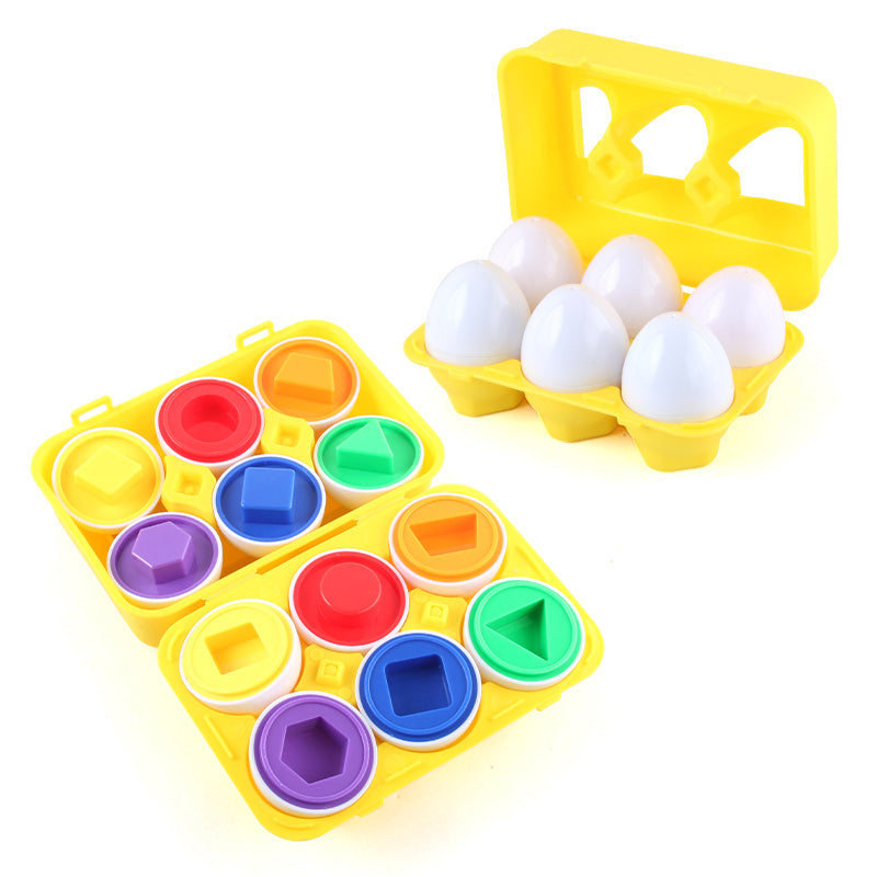 Smart Egg Matching Game Numbers Geometry Fruits Veggies Educational Toy