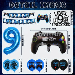 Video Game Birthday Decorations Gaming Theme Party Balloons For Gamer Fans