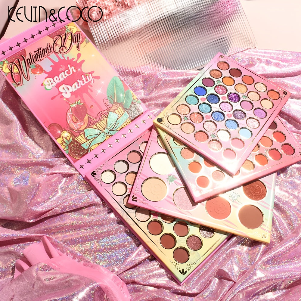 Anime Eyeshadow Plate - 4 Layers Rotating Highlight & Blush