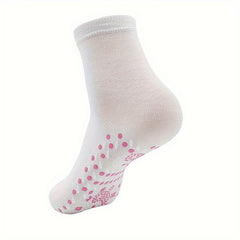 5 Pairs Solid Crew Socks Comfy & Soft Mid Tube Socks Women's Stockings
