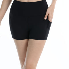 Women's Hip Lifting Yoga Shorts with Side Pocket