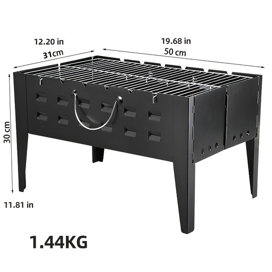 Portable Charcoal BBQ Grill for Outdoor Picnics Camping Garden Use