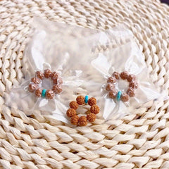 Finger Winding Ring Brown Fuzzy Texture Fidget Toy for Relax & Stress