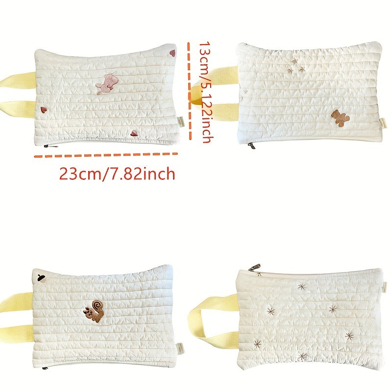 Embroidered Squirrel Star Wet Wipe Storage Bag for Stroller Hanging