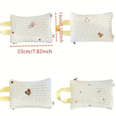 Embroidered Squirrel Star Wet Wipe Storage Bag for Stroller Hanging